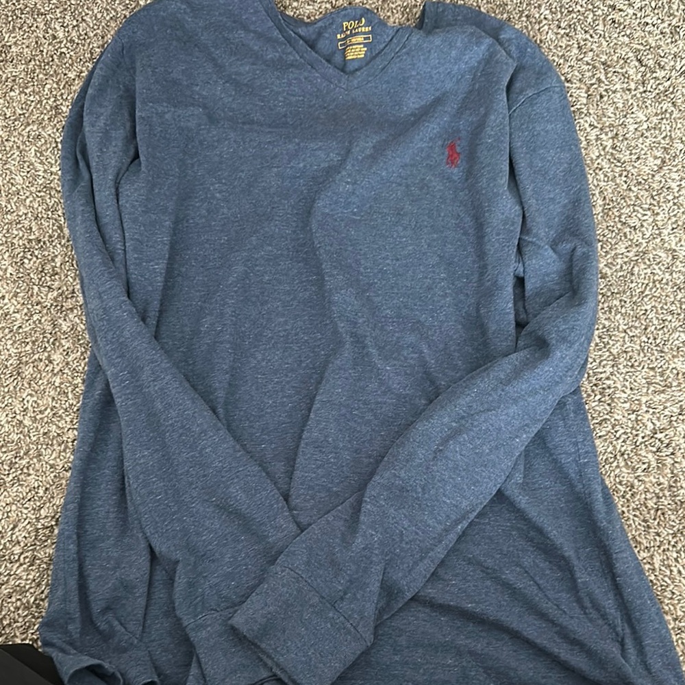 Polo Ralph Lauren Blue Long Sleeve Shirt